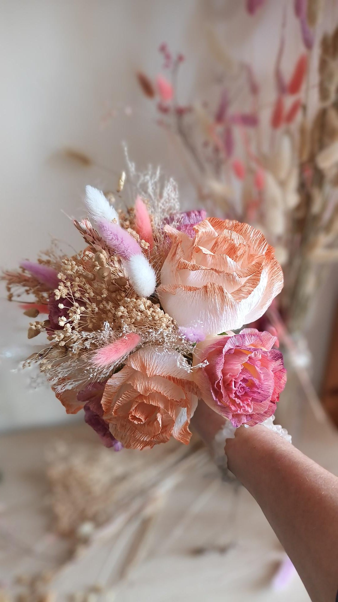 Bouquet douceur bohème