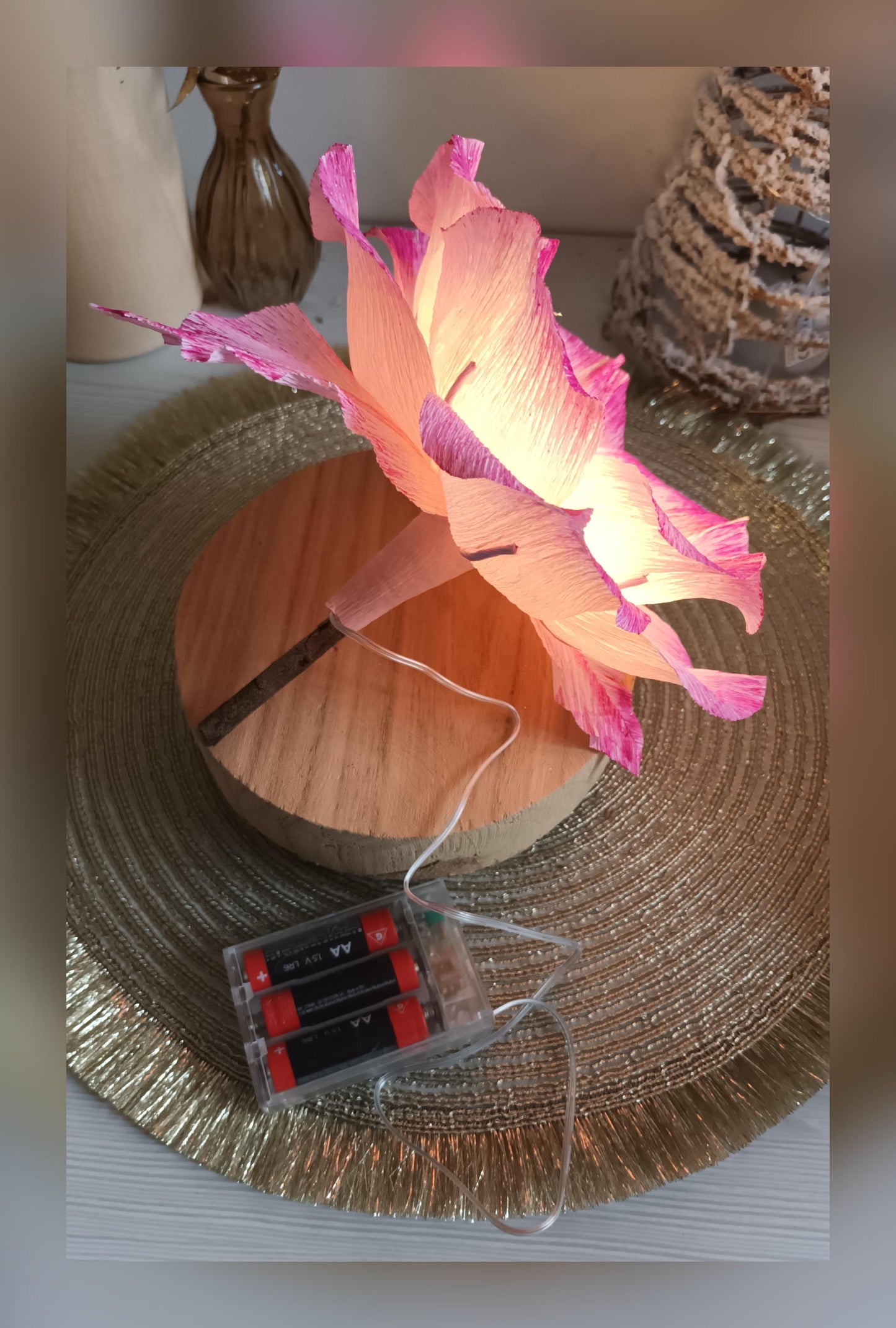 Fleur lumineuse petit format