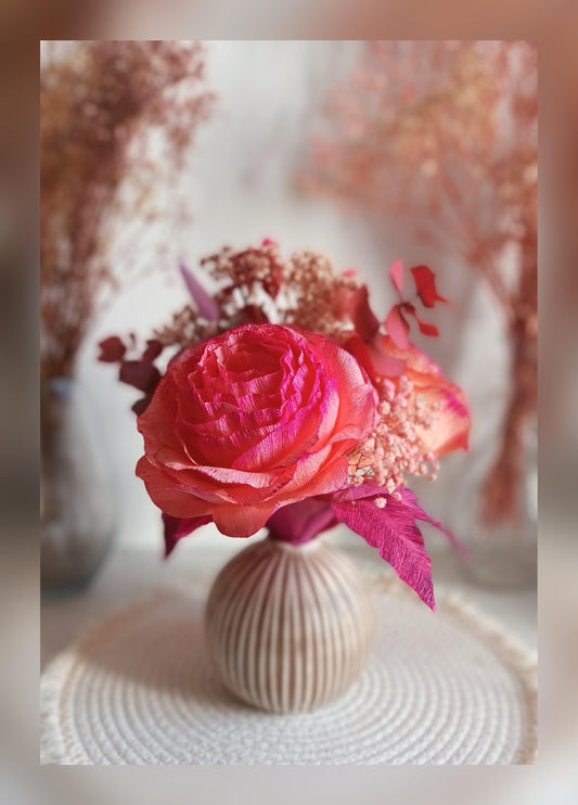 Bouquet trio de pivoines