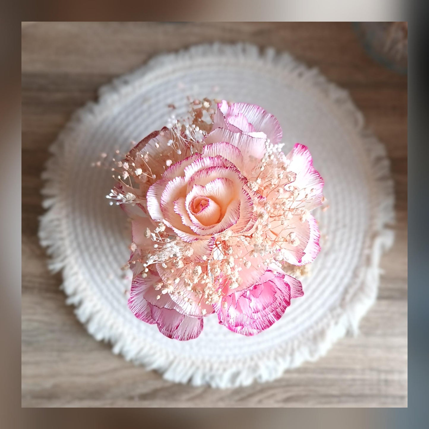 Bouquet rose poudré "prêt à offrir"