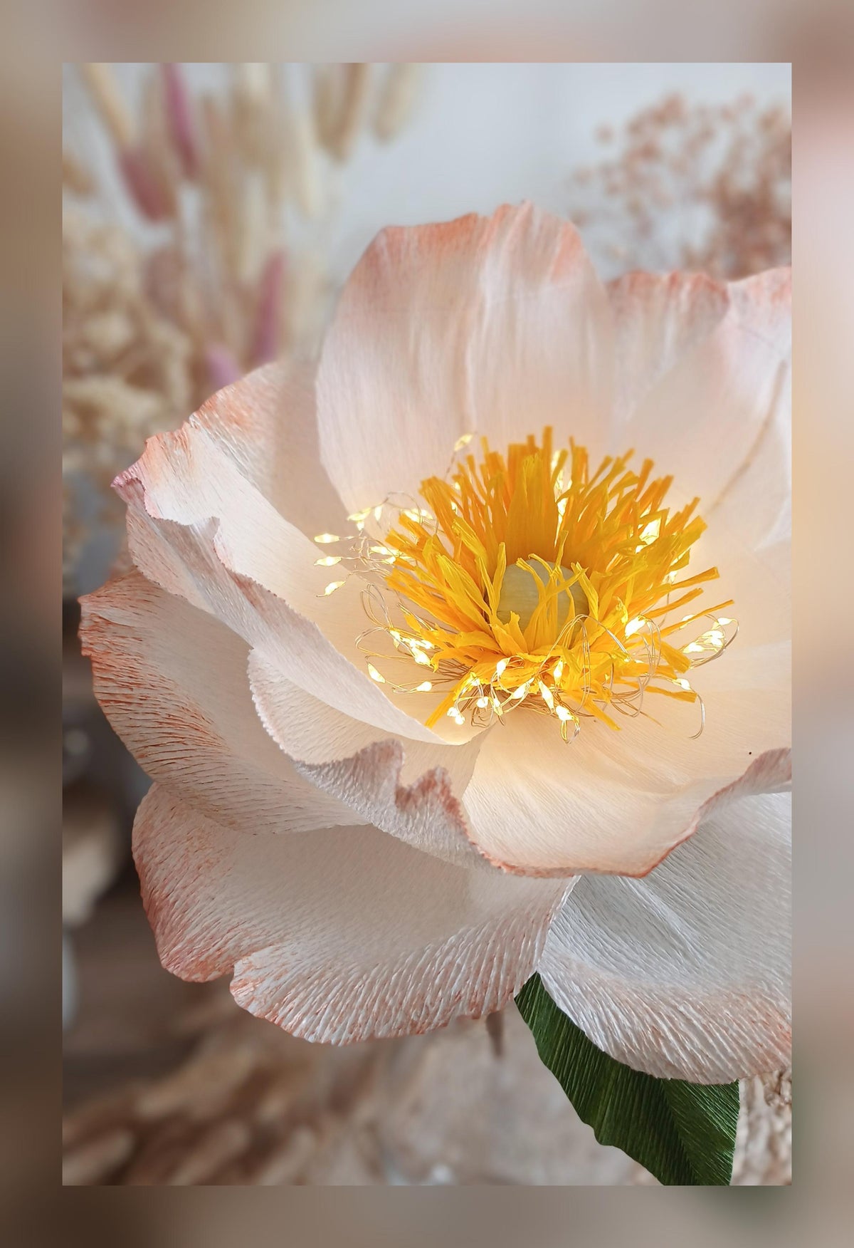 Fleur lumineuse grand format