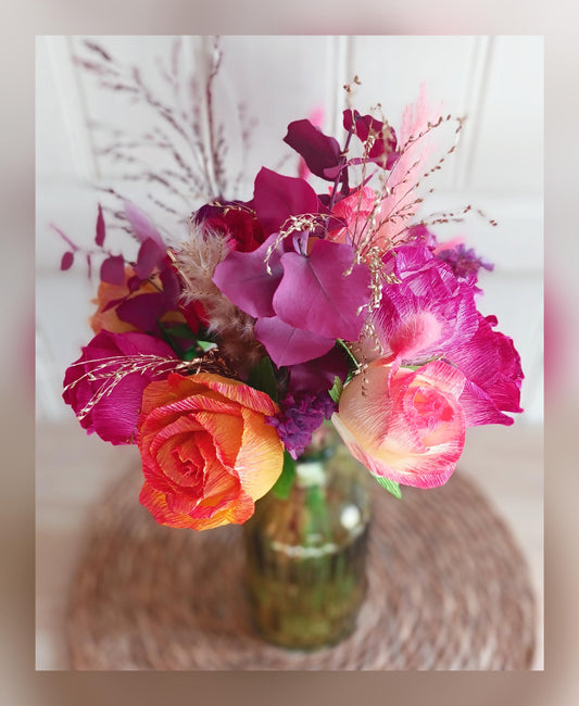 Bouquet panaché de roses