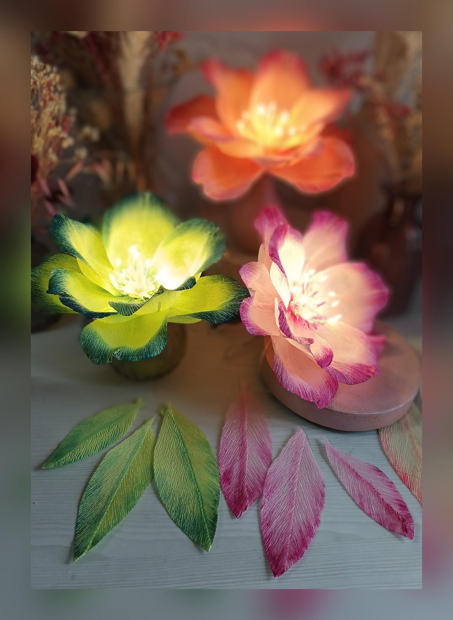 Fleur lumineuse petit format