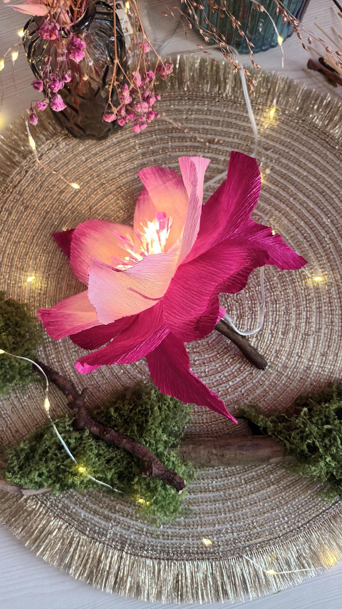 Fleur lumineuse petit format