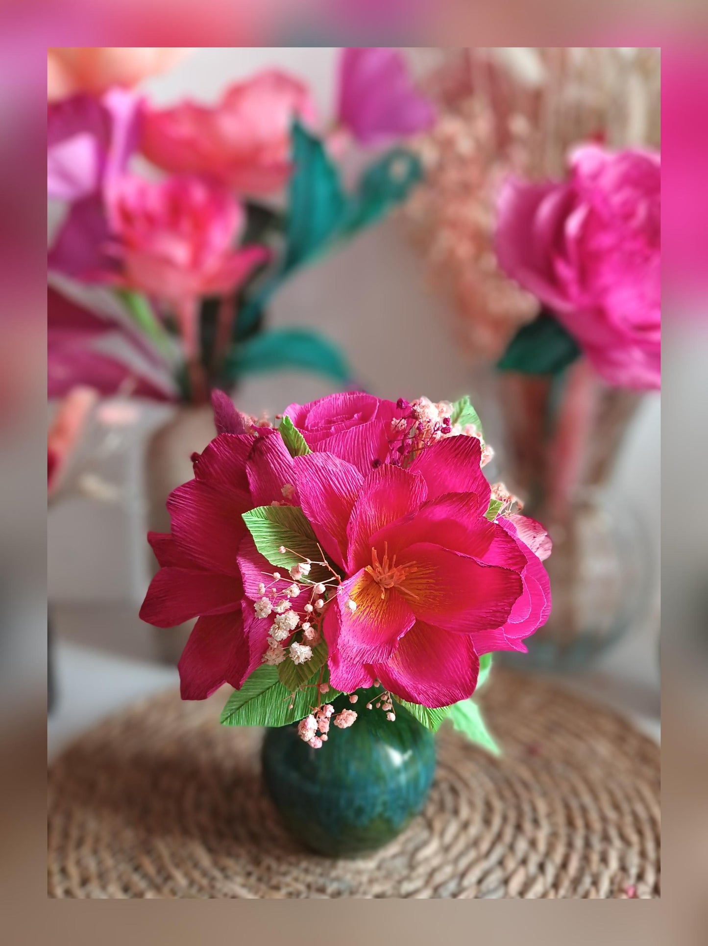 Bouquet nuances de rose