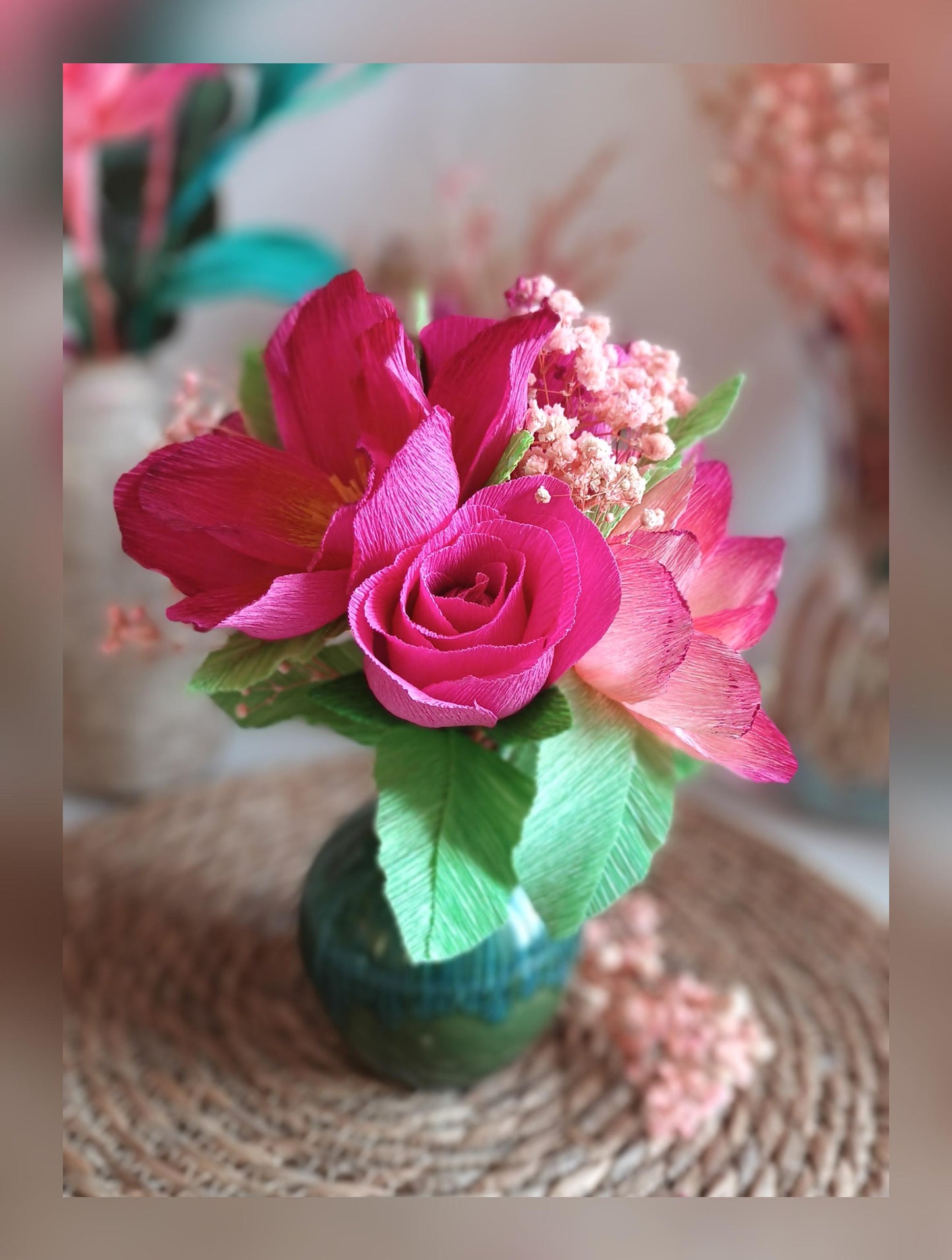 Bouquet nuances de rose