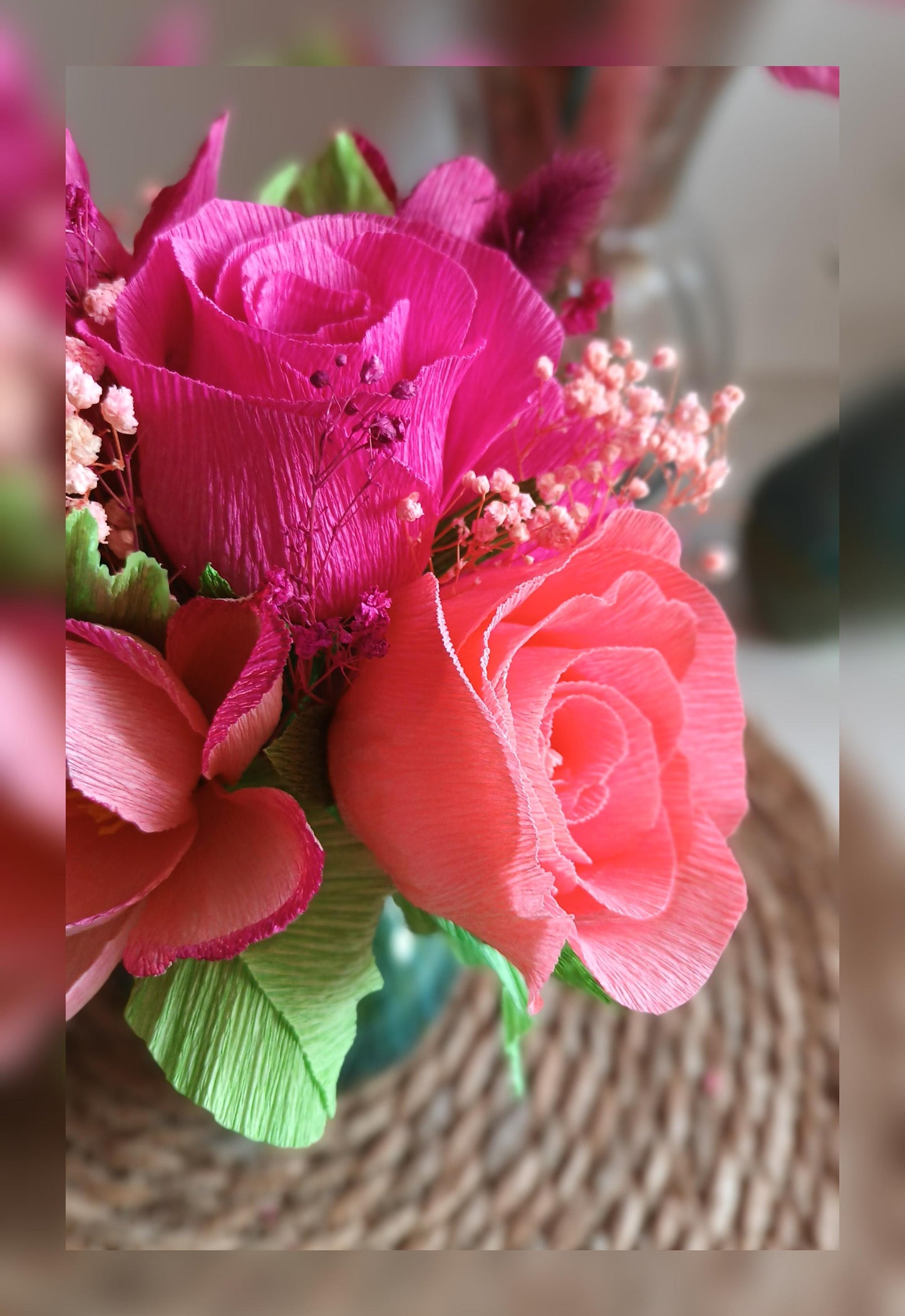Bouquet nuances de rose