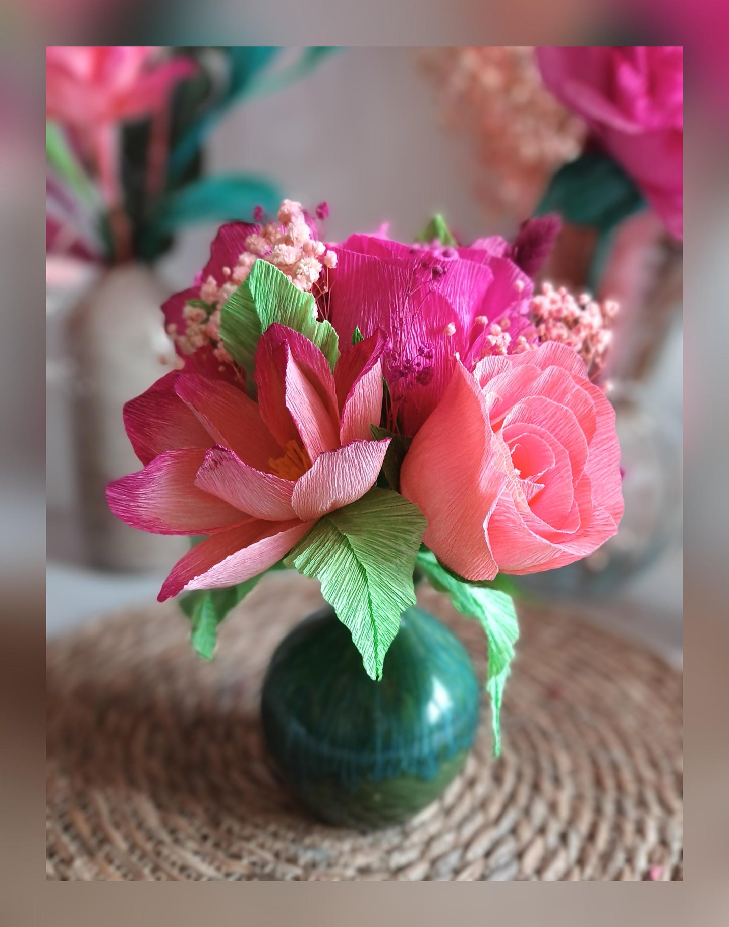 Bouquet nuances de rose