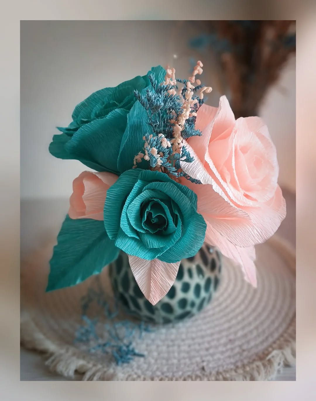 Bouquet duo bleu / rose