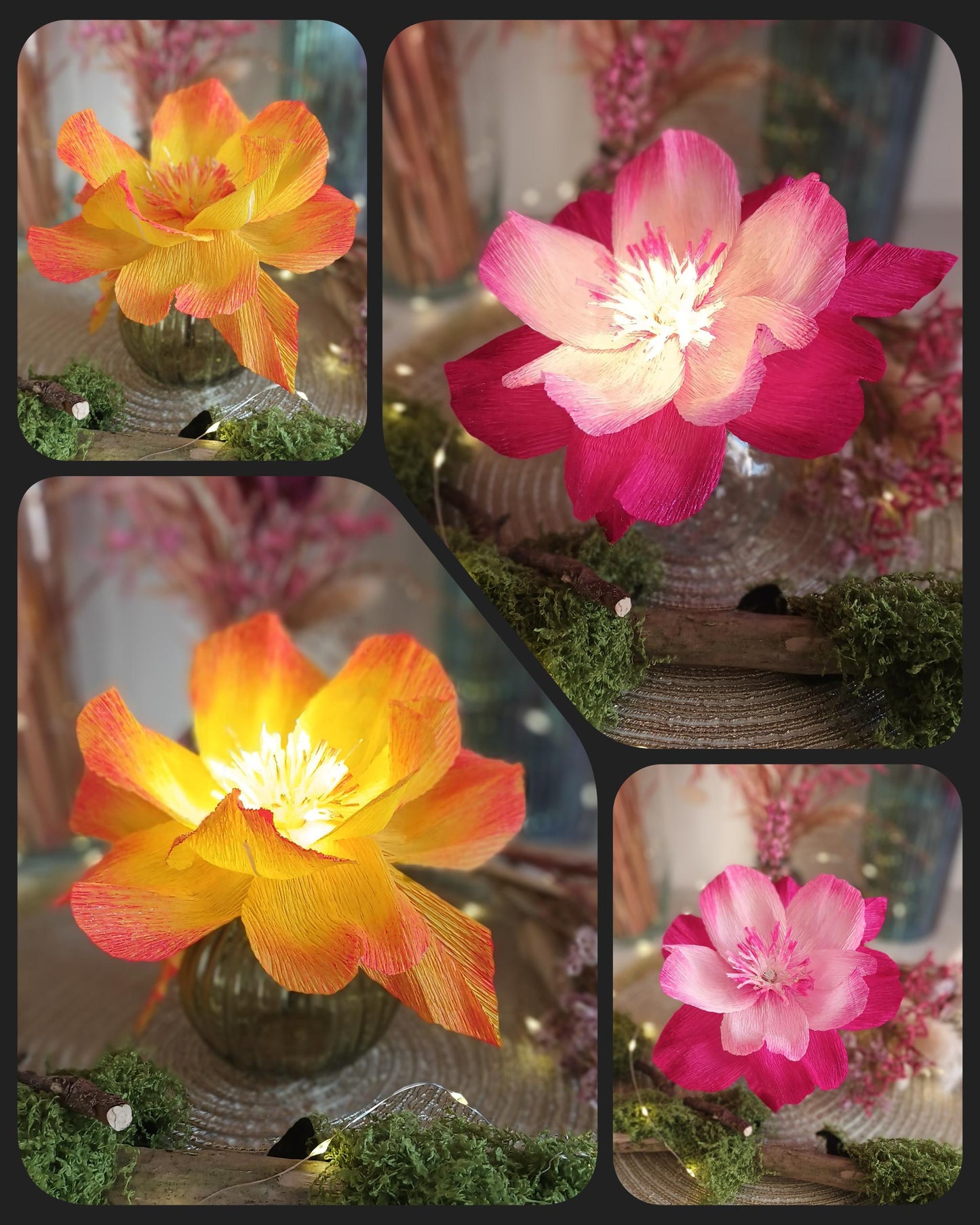 Fleur lumineuse petit format