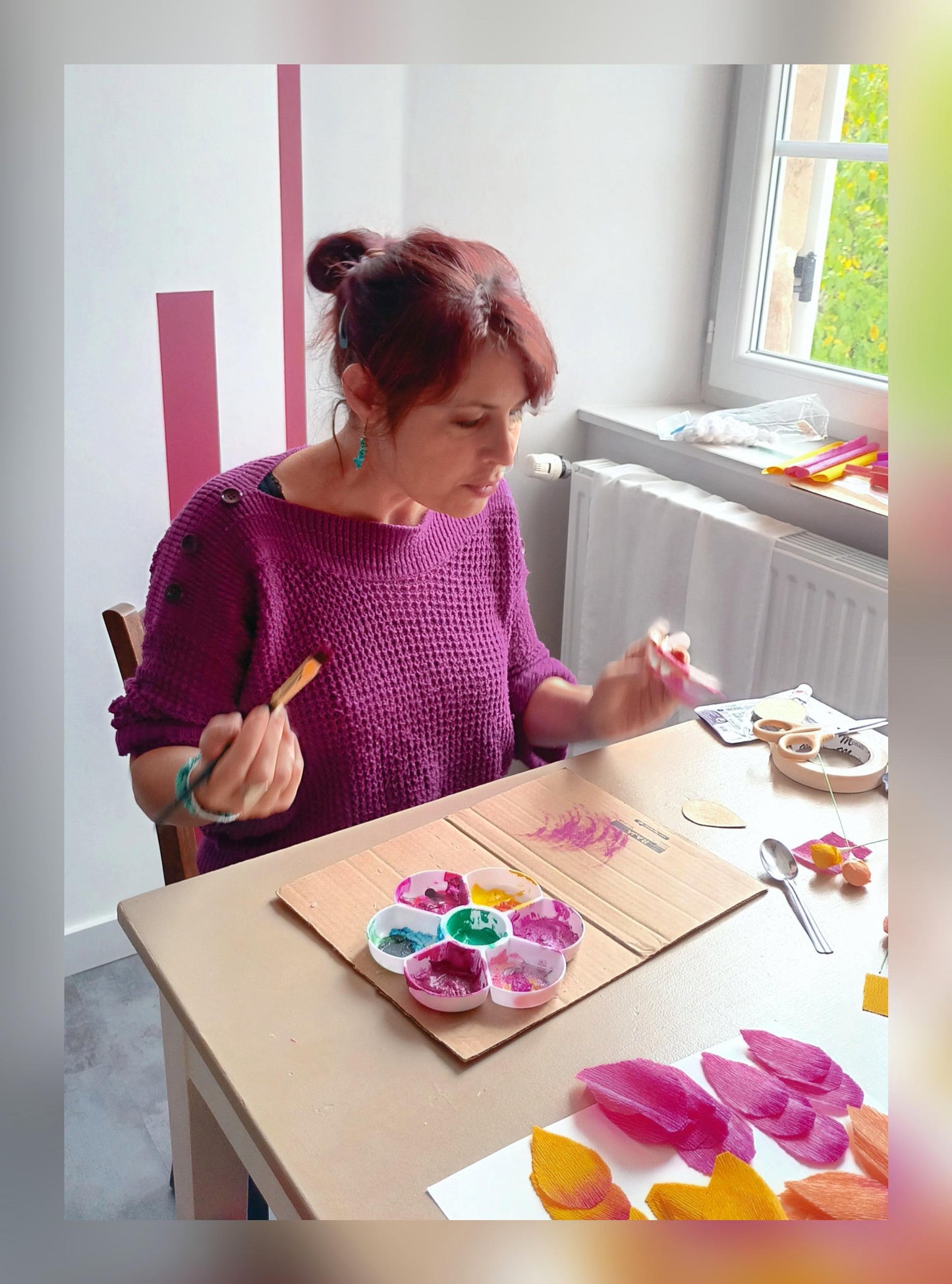 Bouquet roses acidulées