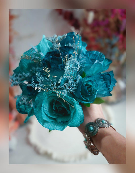 Bouquet turquoise