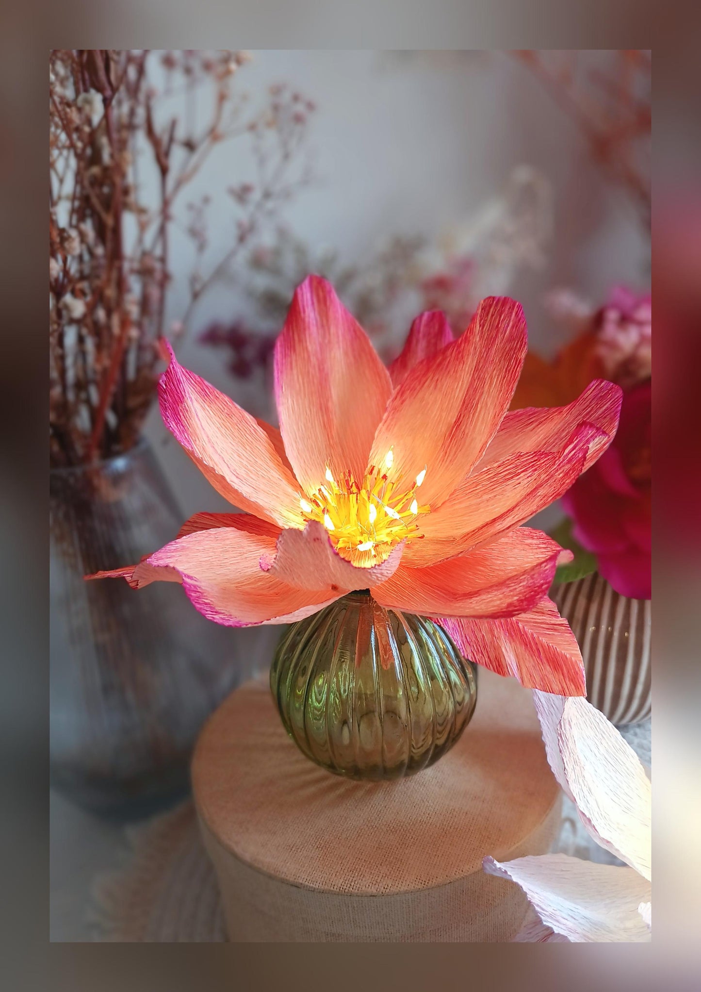 Fleur lumineuse Lotus petit modèle