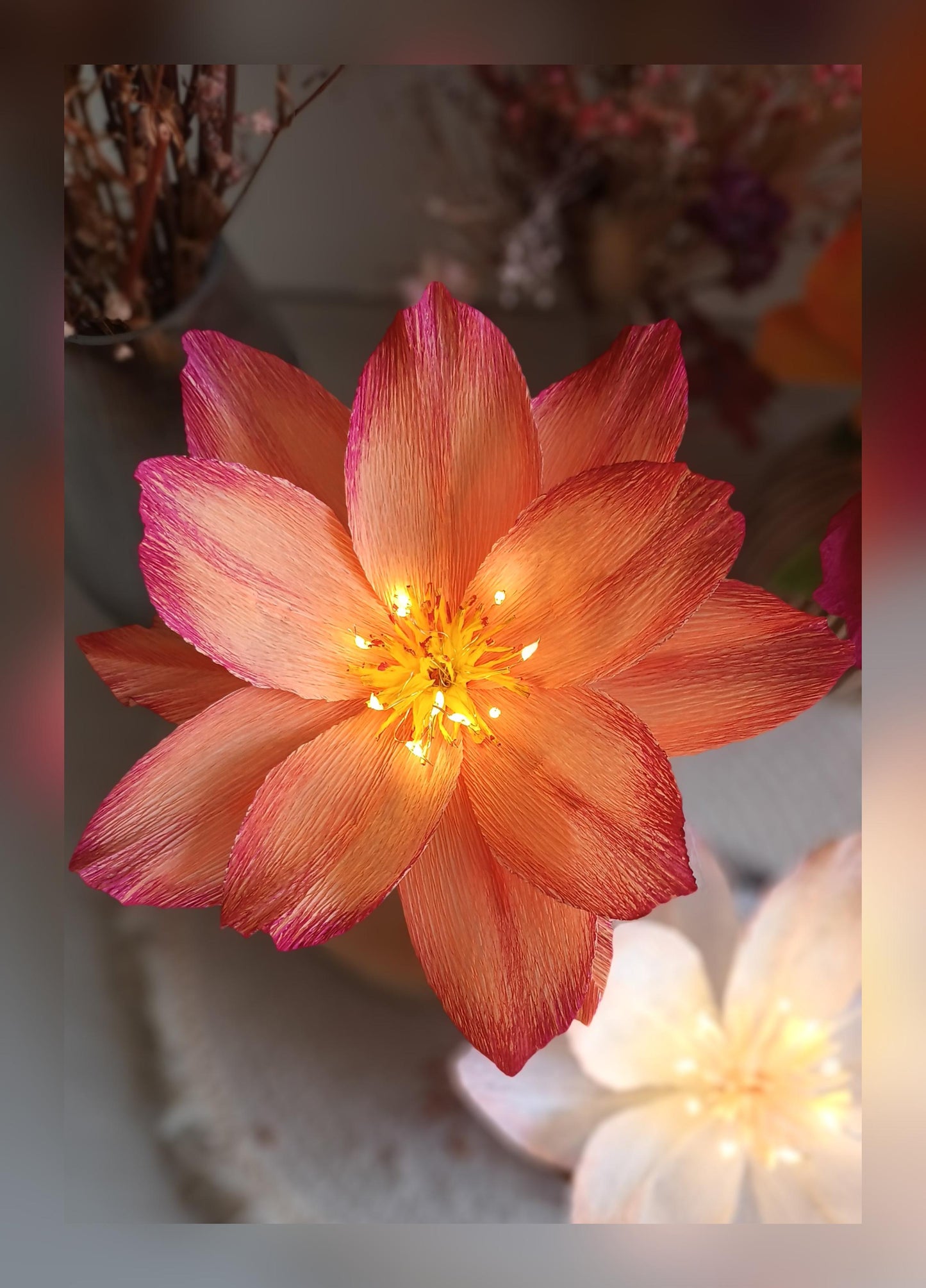 Fleur lumineuse Lotus petit modèle