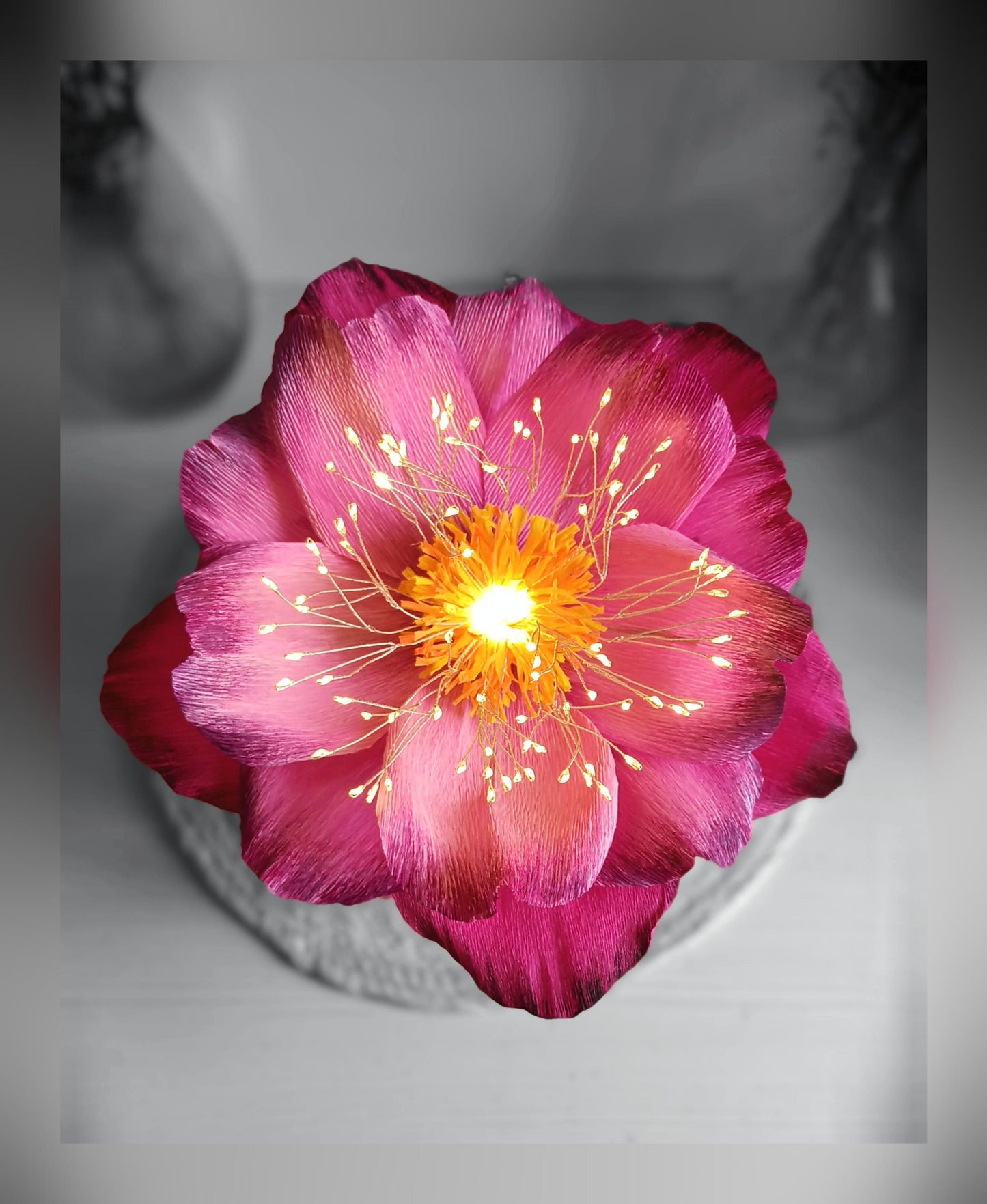 Fleur lumineuse grand format