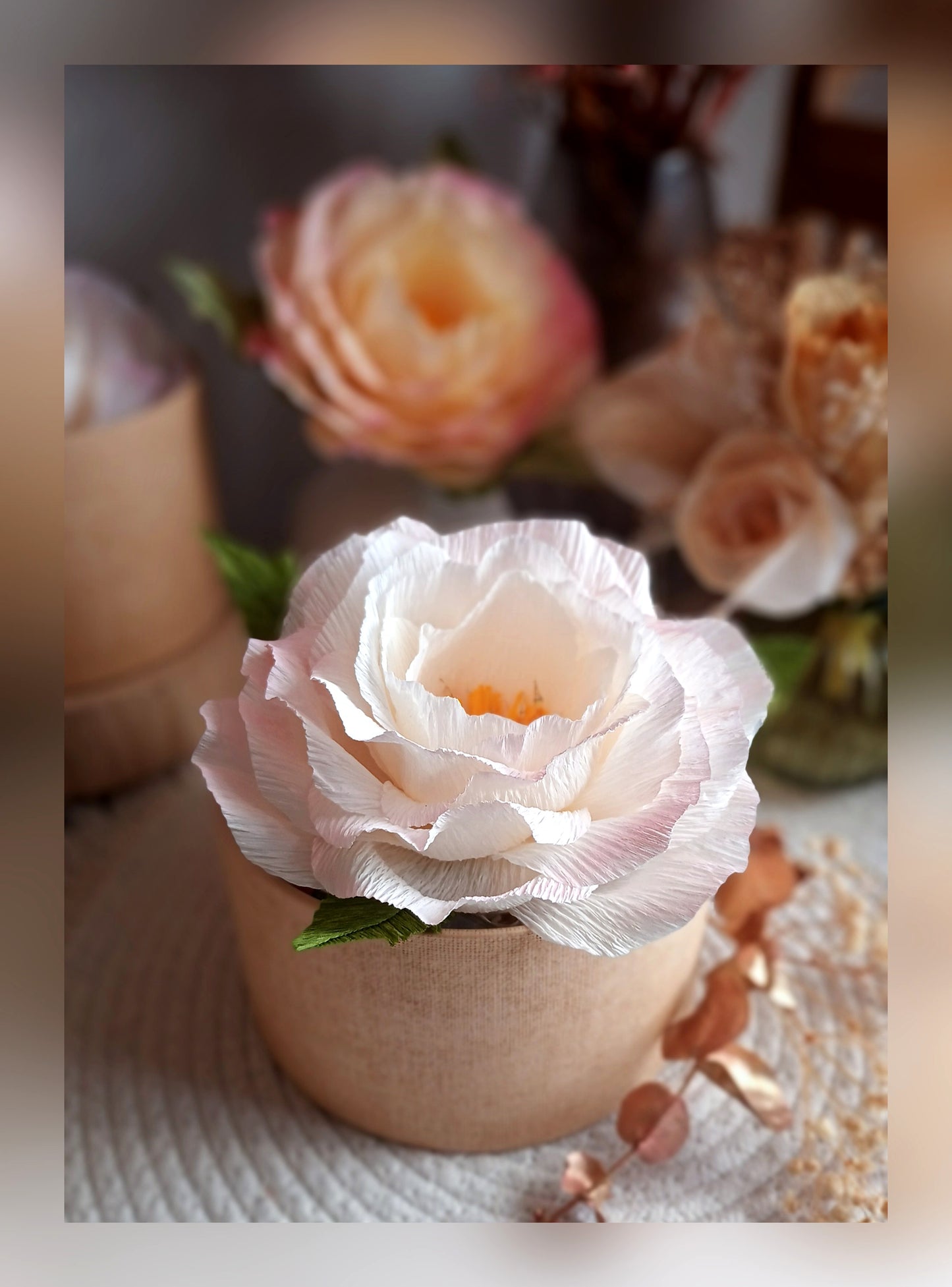 Boite cadeau fleurie lumineuse