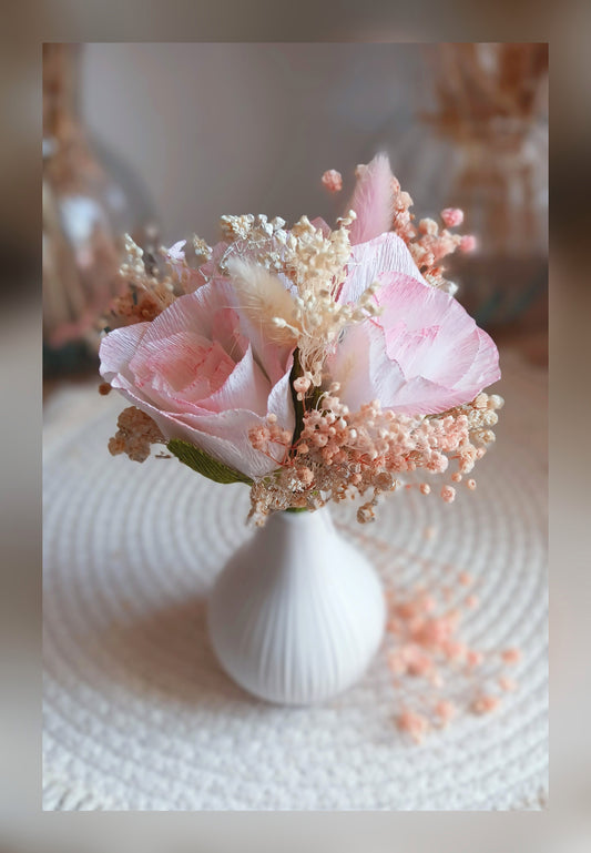 Bouquet rose "prêt à offrir"