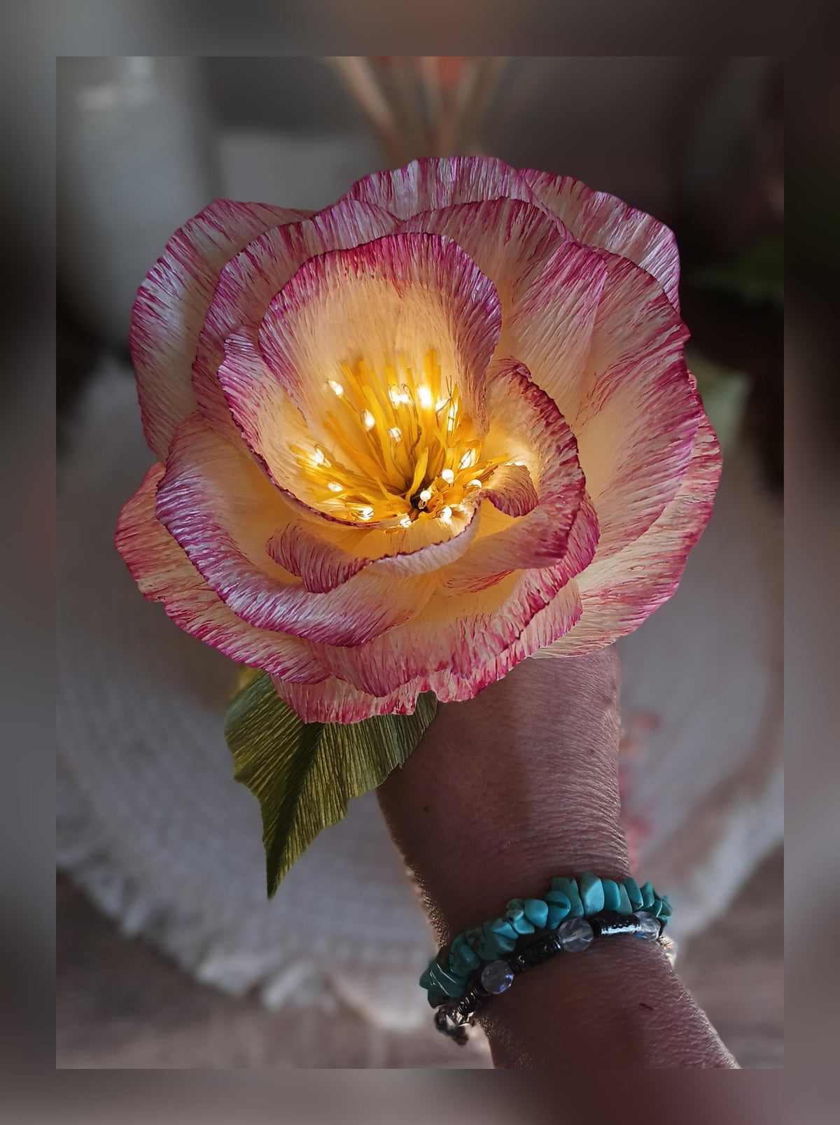 Fleur lumineuse petit format