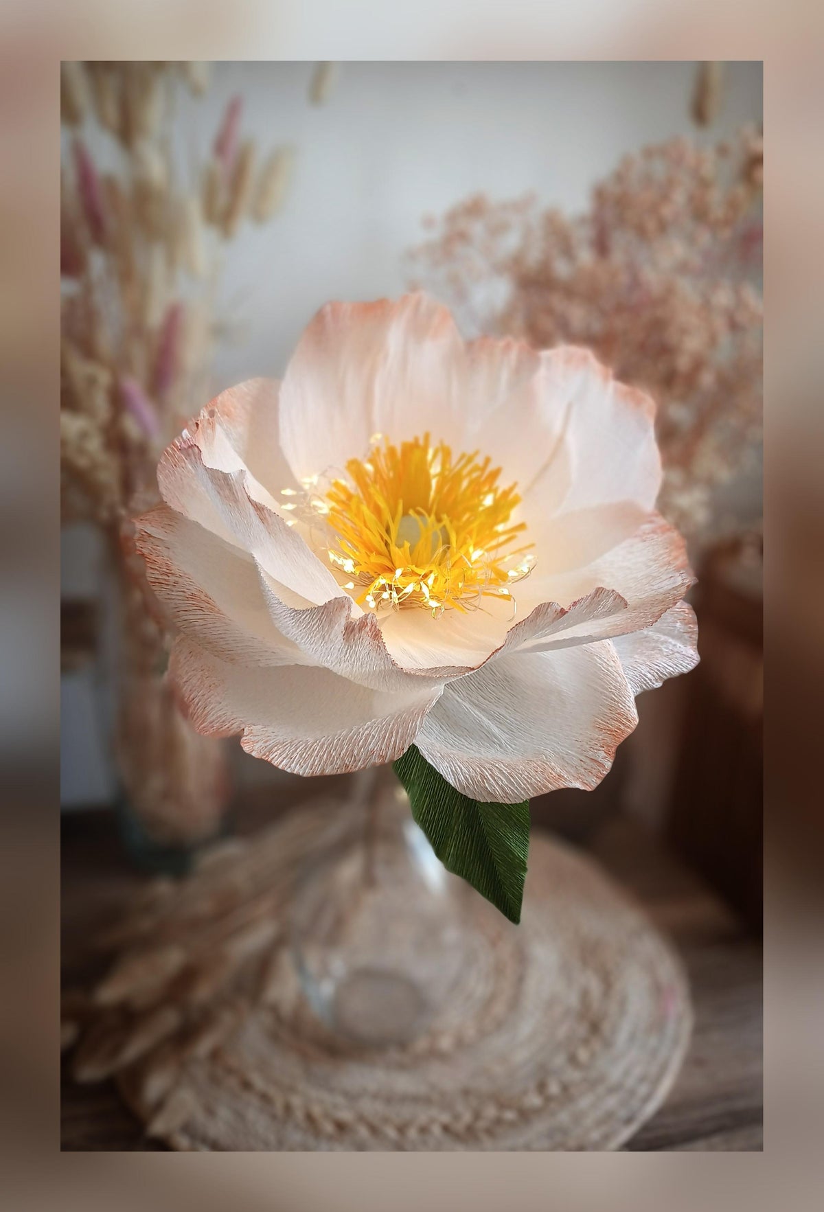 Fleur lumineuse grand format