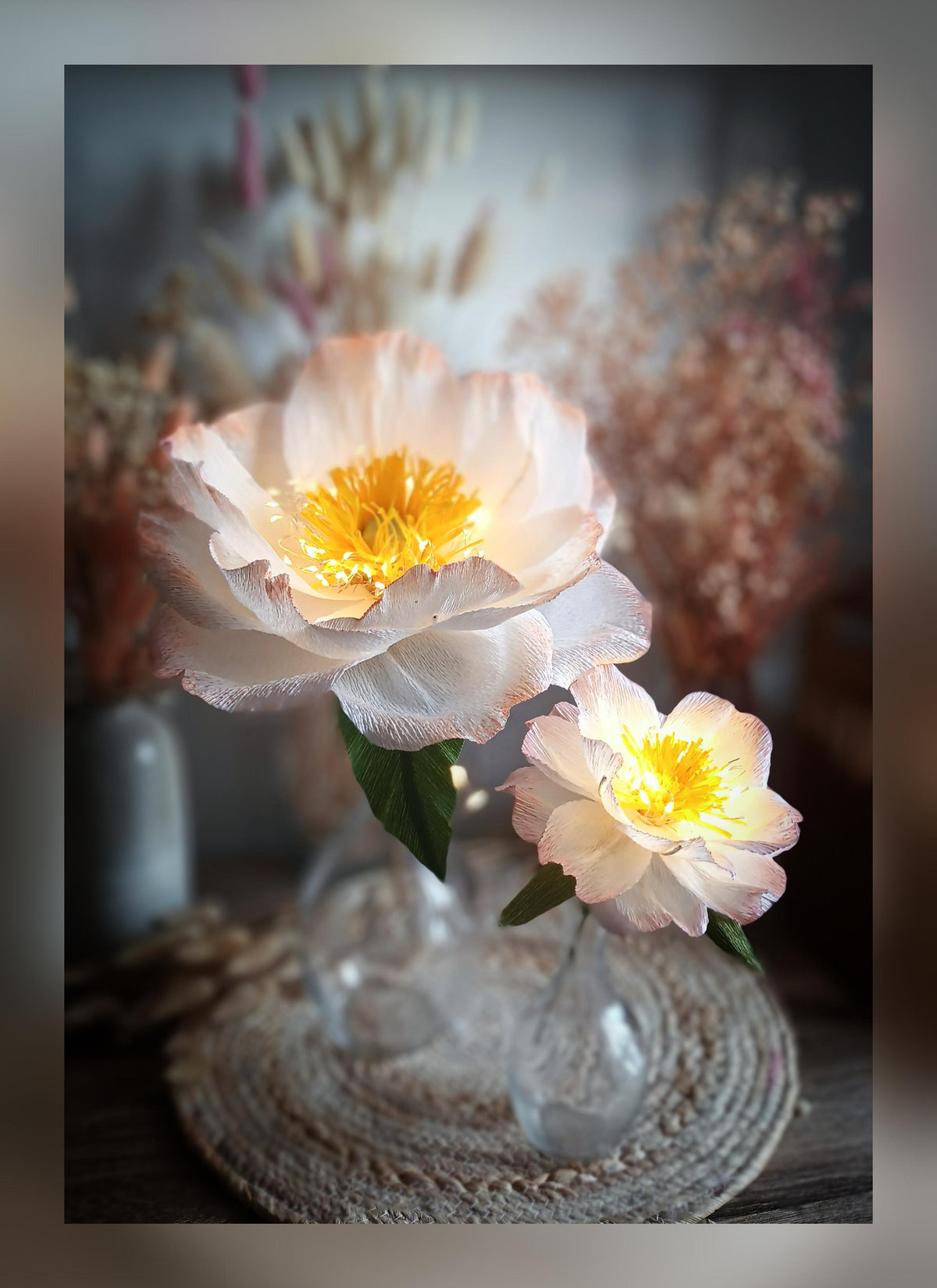 Fleur lumineuse grand format
